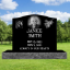 Picture of Single Black Granite 24inch Top 34inch Base