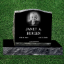 Picture of Black Granite Slant Headstones With Base 20" long x 10" thick x 16" high