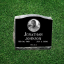 Picture of ***Flash Sale*** Black Granite Slant Headstone Marker 