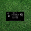 Picture of Black Granite (--- Economy ---) Grass Level Headstone   20"Long x 10"Wide x 3"