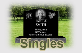 Picture for category Single Upright Headstones