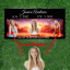 Picture of Full Color Heaven Collage Black Granite Headstone 24x12 Grass Level