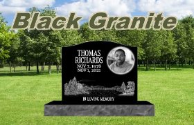 Picture for category Black Granite Headstones