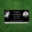 Picture of FREE PHOTOS! NOW 60% OFF Black Granite 24  x 12 Portrait Headstone