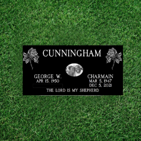 Picture of Small Companion Grass Level  Headstone 24x12x4