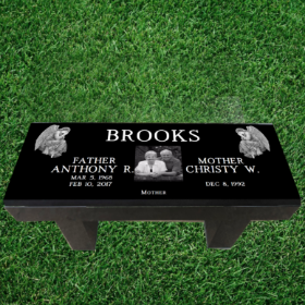 Picture of Bench Memorial Headstone Seat 36" Long x 14" Wide x 4" Thick